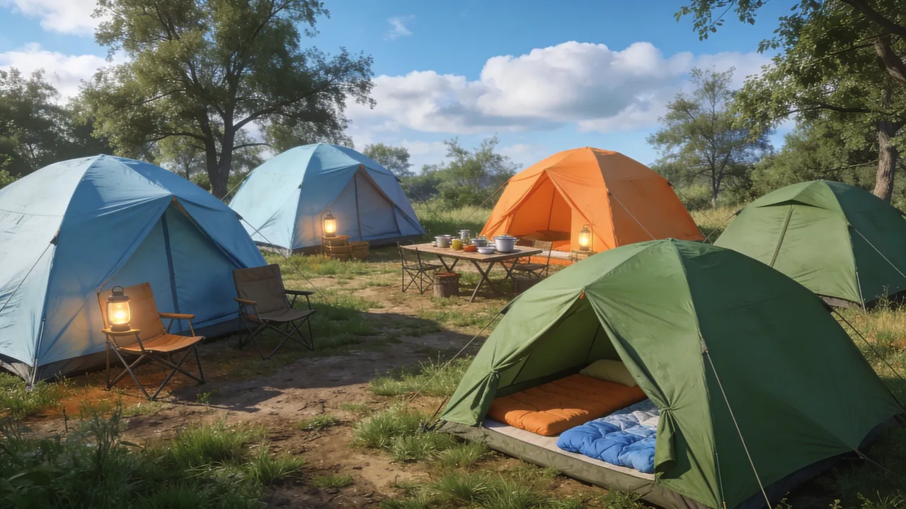 Организация лагеря: зонирование и расположение палаток